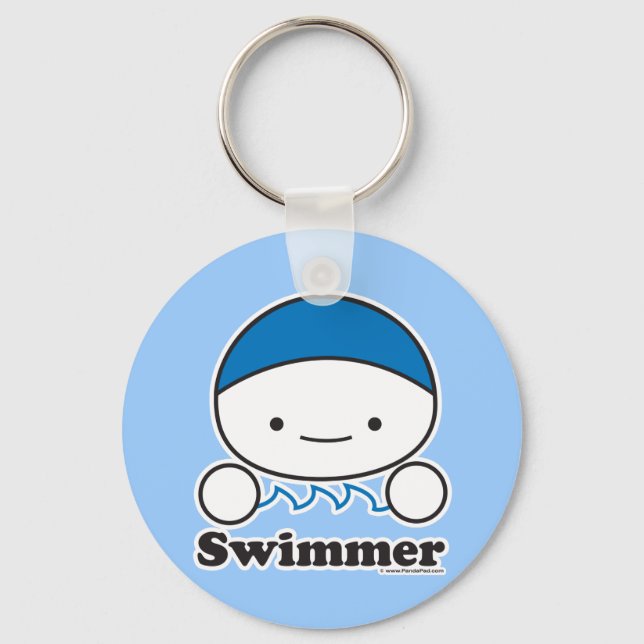 Swimmer-nyckelkedja Nyckelring (Framsida)