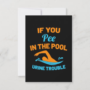 Swimmer Pee i Bassäng OSA Kort