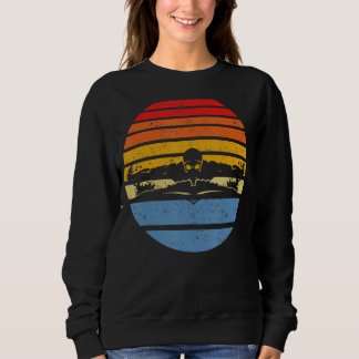 Swimmer Retro Vintage Sunset Simma Coach Swimming T Shirt