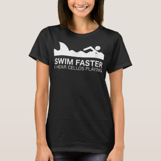 Swimmer Simma Team Born till Fly Butterfly Stroke T Shirt