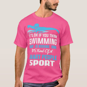 Swimmer simmar simmande idrottsgåva från bassäng d t shirt