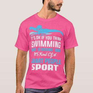 Swimmer simmar simmande idrottsgåva från bassäng d t shirt