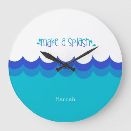 Swimmer Skapa en Stänk Stor Klocka