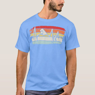 Swimmer Swimming Retro T Shirt