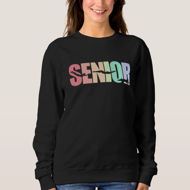 Swimmer Swimming Senior Simma 1 T Shirt (Framsida)