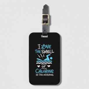Swimmer Swimming Simma Sport Gift Bagagebricka