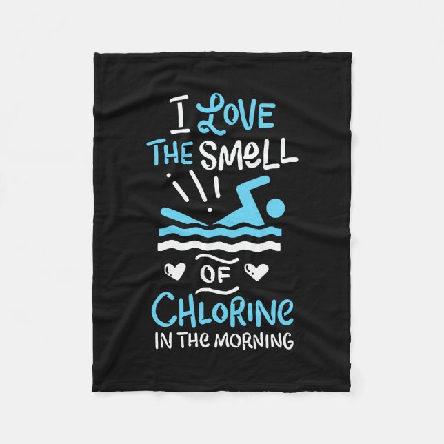 Swimmer Swimming Simma Sport Gift Fleecefilt (Framsidan)