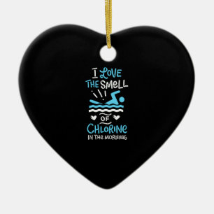 Swimmer Swimming Simma Sport Gift Julgransprydnad Keramik