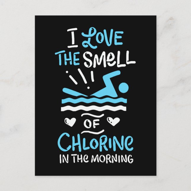 Swimmer Swimming Simma Sport Gift Vykort (Framsida)