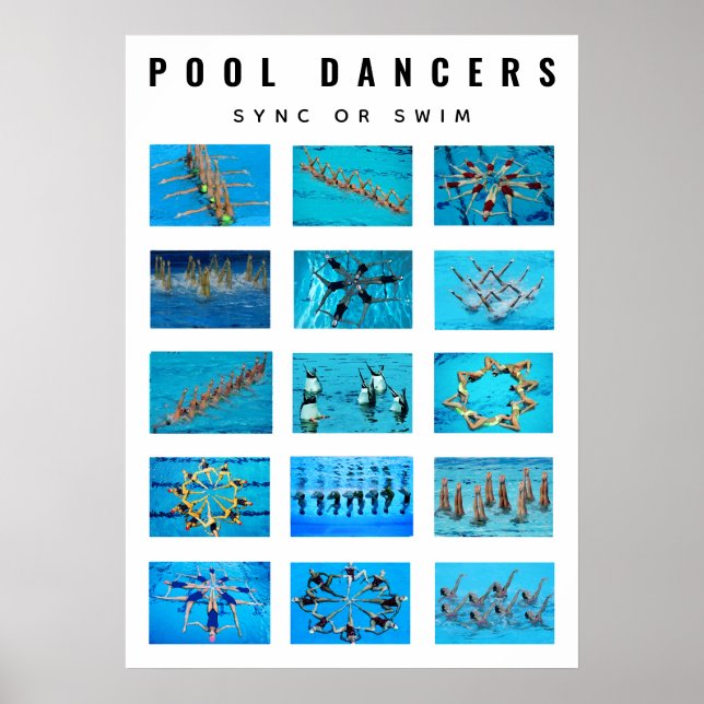 Swimmer Synchronized Swimming Poster (Framsidan)