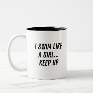 Swimmer Två-Tonad Mugg