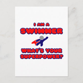 Swimmer.. Vad är din supermakt? Vykort