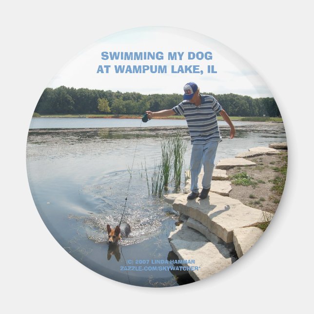 SWIMMERA MIN HUND MAGNET (Framsidan)