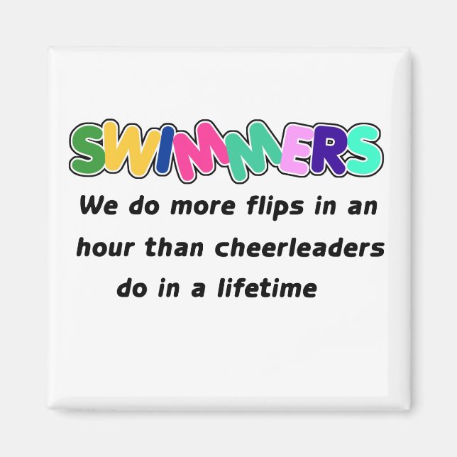 Swimmers & CheerLedare Magnet (Framsidan)