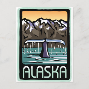 &Swimmin; i Alaska Vykort