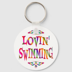 Swimming Älskare Nyckelring