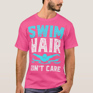 Swimming Älskare Simma Hair T Shirt