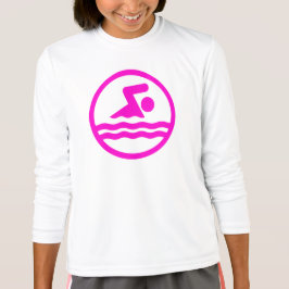 Swimming and Diving Cute Swimmer Girls Rosa Simma Tee