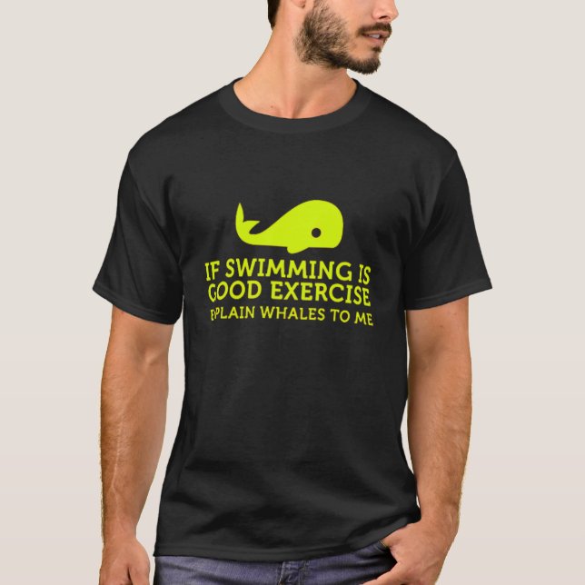 Swimming and Whales T-shirt (Framsida)