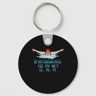 Swimming är min DNA-simning av Älskare Nyckelring