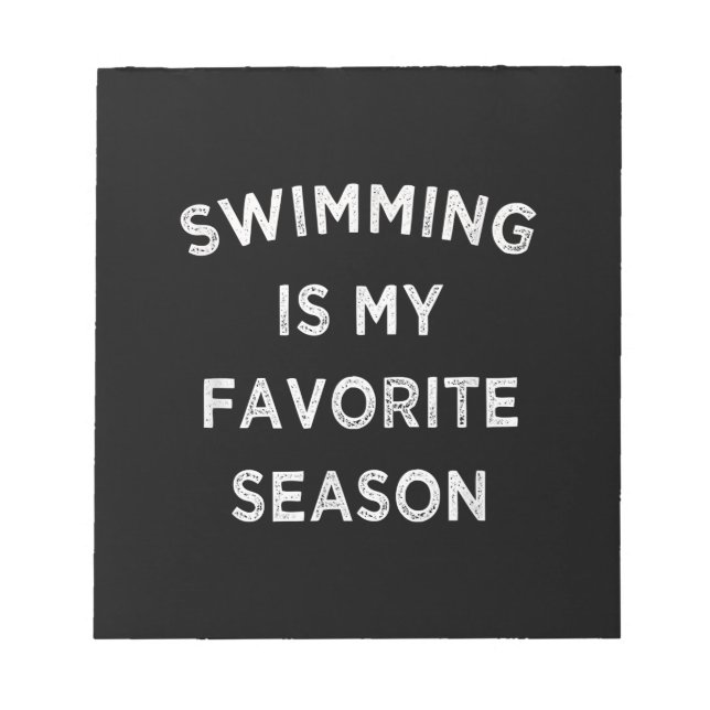Swimming är min favoritårsswimmers anteckningsblock (Framsida)