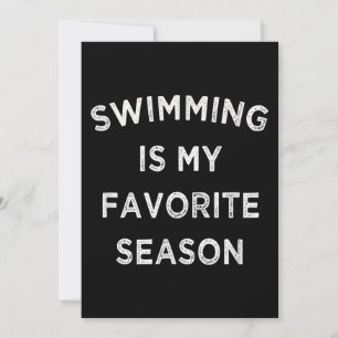 Swimming är min favoritårsswimmers julkort