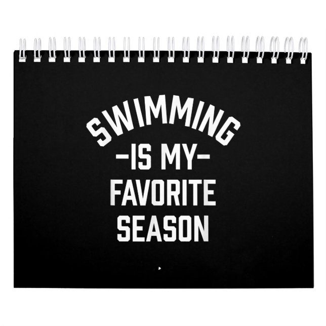 Swimming är min favoritsäsong kalender (Omslag)