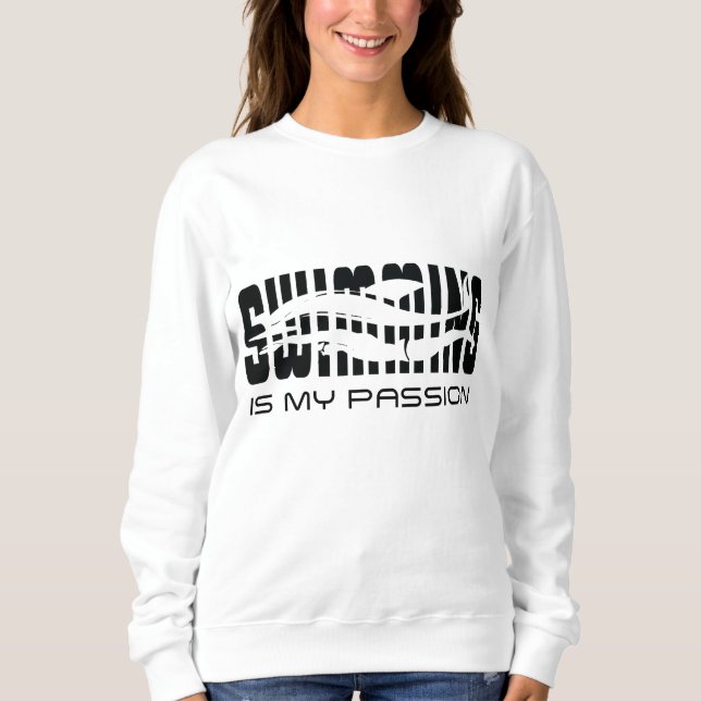 Swimming är min passion t shirt (Framsida)