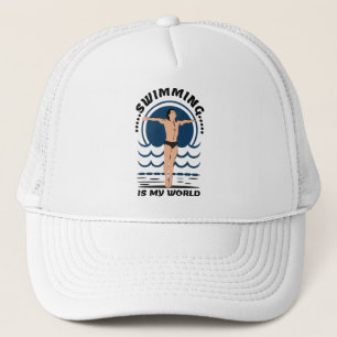 Swimming är min värld - Swimmer in Speedo Keps