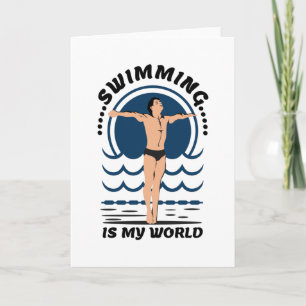 Swimming är min värld - Swimmer in Speedo Kort