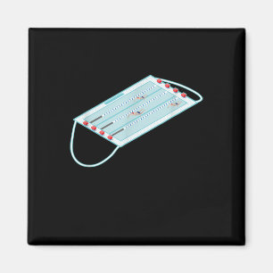 Swimming Bassäng Ansikte Mask Mask Meme Gag T-Shir Magnet