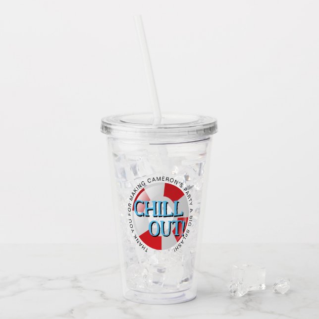 Swimming Bassäng Chill out Anpassningsbar Favorite Take Away Mugg (Framsida Ice)