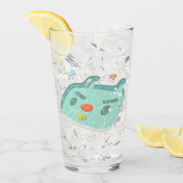 Swimming Bassäng Glaskopp (Framsida Ice)