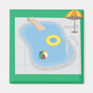Swimming Bassäng Magnet