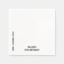 Swimming Bassäng Party Boy Födelsedagsfest