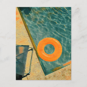 Swimming Bassäng Postcard Vykort