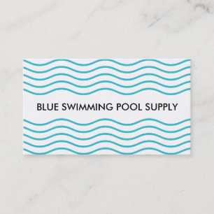 Swimming Bassäng Supply Visitkort