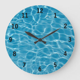 Swimming bassäng vatten Clock Stor Klocka