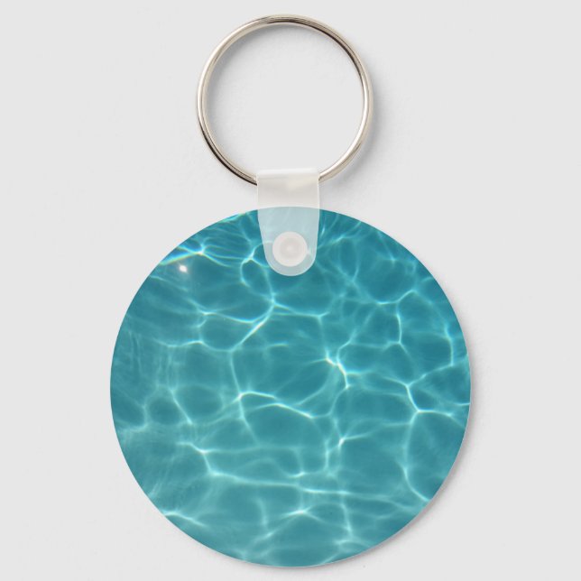 Swimming Bassäng Vatten Nyckelring (Framsida)