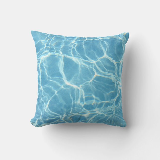 Swimming Bassäng Vatten Pillow Kudde (Framsida)