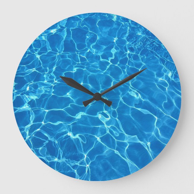 Swimming Bassäng Vatten Stor Klocka (Framsida)