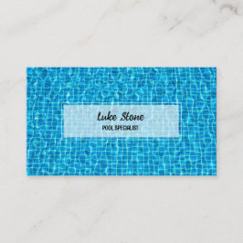 Swimming Bassäng Visitkort