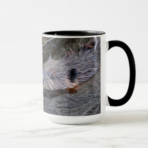 Swimming Beaver Wildlife Gift Mugg
