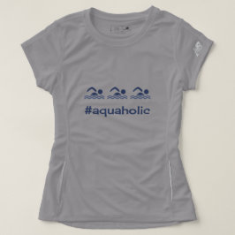 Swimming Blue Hashtag aquahohol T-shirt