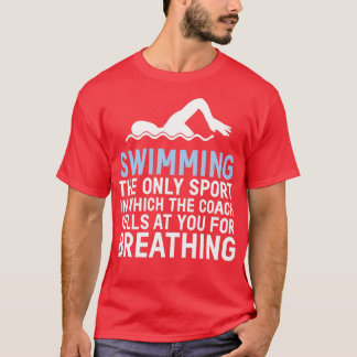 Swimming Breathing Swimmer Bassäng Vatten sport Sp T Shirt