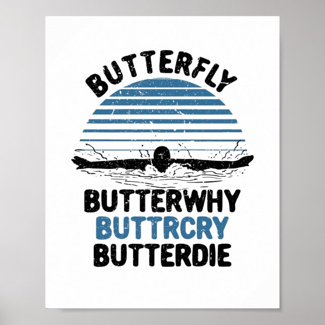 Swimming - Butterfly ButterVarför Poster (Framsidan)