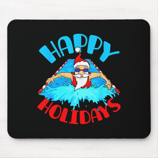 Swimming Christmas Santa  Musmatta (Framsidan)