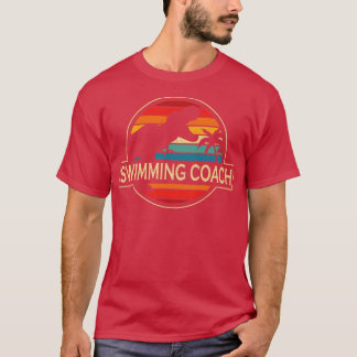 Swimming Coach Dinosaur T Shirt