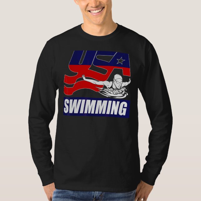 Swimming Coach Simma Team Sports 2022 U S T Shirt (Framsida)