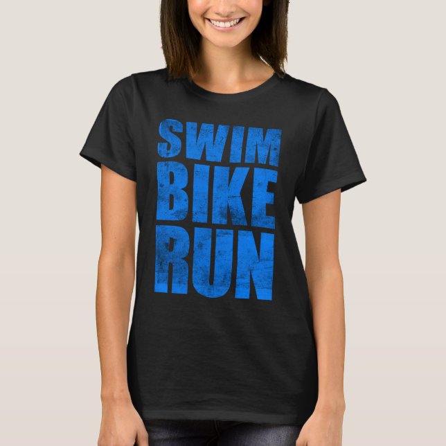 SWIMMING CYCLING RUNNING KONA 2023 TRIATHLETE MANA T SHIRT (Framsida)